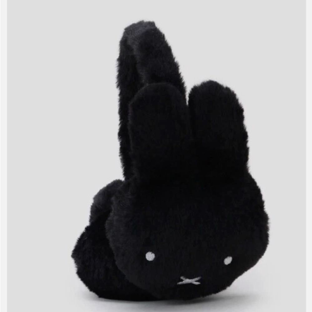 Miffy × OPAQUE.CLIP Faux Fur Earmuffs Black Dick Bruna Collaboration Japan New